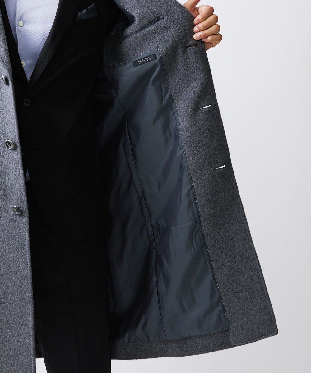 MNUVV80120 MICHEL KLEIN HOMME(ミッシェルクラン オム) チェスターコート グレー(92)