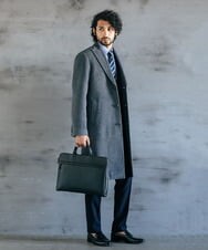 MNUVV80120 MICHEL KLEIN HOMME(ミッシェルクラン オム) チェスターコート グレー(92)