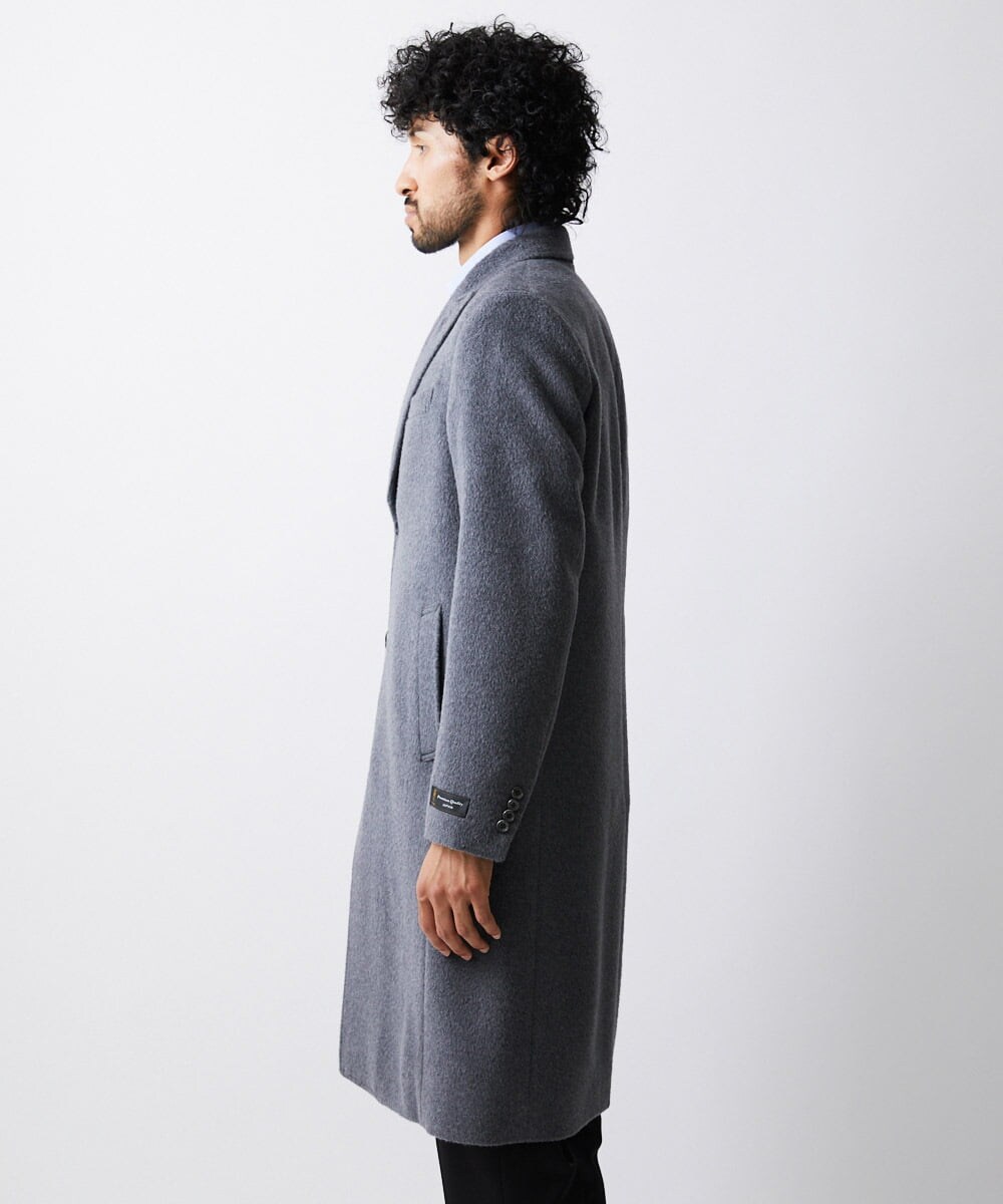 MNUVV80120 MICHEL KLEIN HOMME(ミッシェルクラン オム) チェスターコート グレー(92)