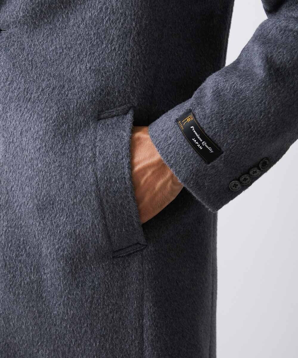 MNUVV80120 MICHEL KLEIN HOMME(ミッシェルクラン オム) チェスターコート グレー(92)