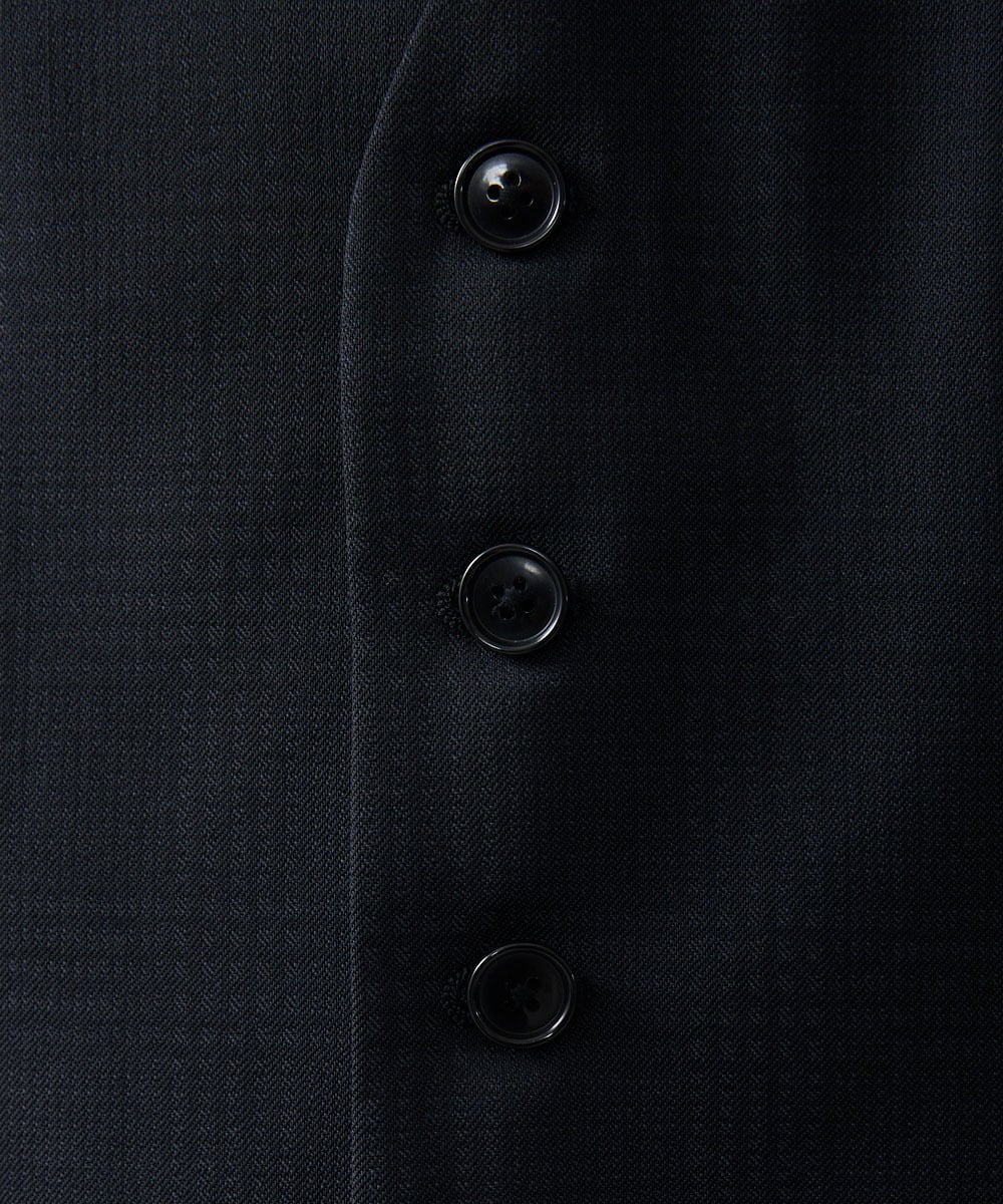 MNVAD06390 MICHEL KLEIN HOMME(ミッシェルクラン オム) 【セットアップ】チェック柄ベスト ブラック