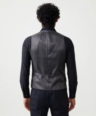 MNVAD06390 MICHEL KLEIN HOMME(ミッシェルクラン オム) 【セットアップ】チェック柄ベスト ブラック