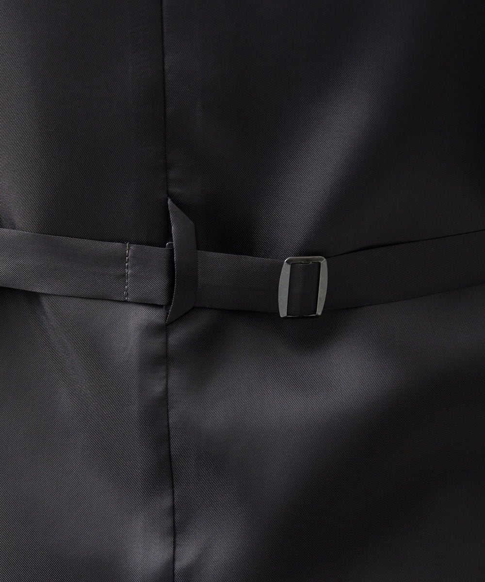 MNVAD06390 MICHEL KLEIN HOMME(ミッシェルクラン オム) 【セットアップ】チェック柄ベスト ブラック