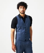MNVAD50330 MICHEL KLEIN HOMME(ミッシェルクラン オム) リバーシブルベスト ブルー