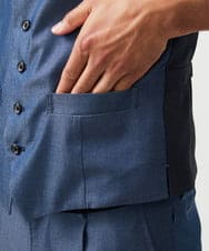 MNVAD50330 MICHEL KLEIN HOMME(ミッシェルクラン オム) リバーシブルベスト ブルー