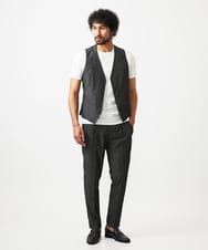MNVAD50330 MICHEL KLEIN HOMME(ミッシェルクラン オム) リバーシブルベスト ブラック