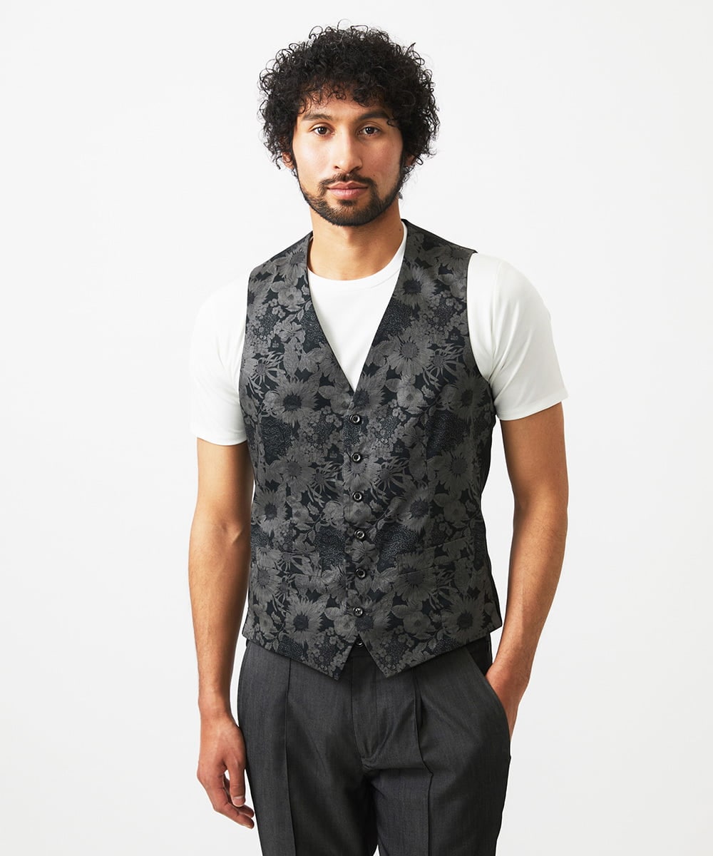 MNVAD50330 MICHEL KLEIN HOMME(ミッシェルクラン オム) リバーシブルベスト ブラック