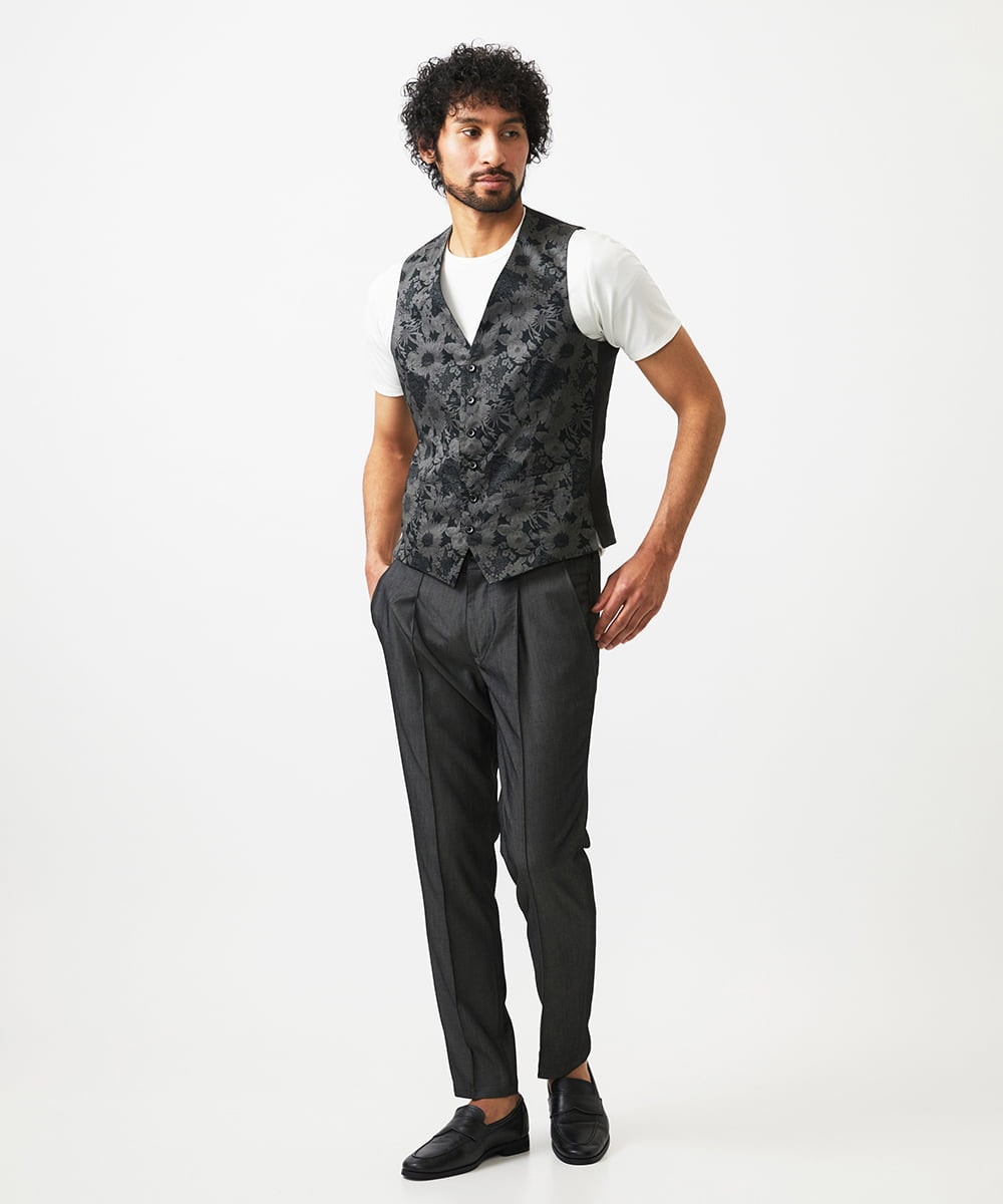 MNVAD50330 MICHEL KLEIN HOMME(ミッシェルクラン オム) リバーシブルベスト ブラック