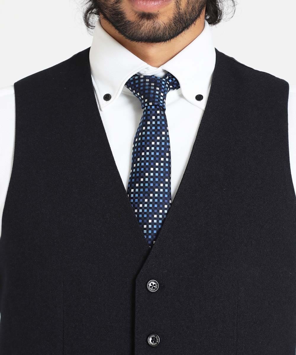 MNVAV01250 MICHEL KLEIN HOMME(ミッシェルクラン オム) イージーケアベスト ネイビー