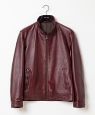 MNWAA01690 MICHEL KLEIN HOMME(ミッシェルクラン オム) レザースタンドブルゾン パープル