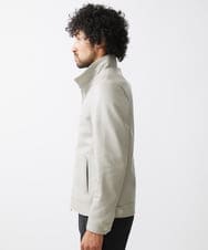 MNWAA01690 MICHEL KLEIN HOMME(ミッシェルクラン オム) レザースタンドブルゾン ベージュ