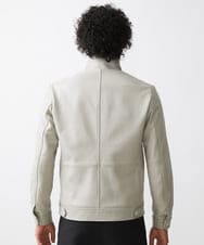 MNWAA01690 MICHEL KLEIN HOMME(ミッシェルクラン オム) レザースタンドブルゾン ベージュ