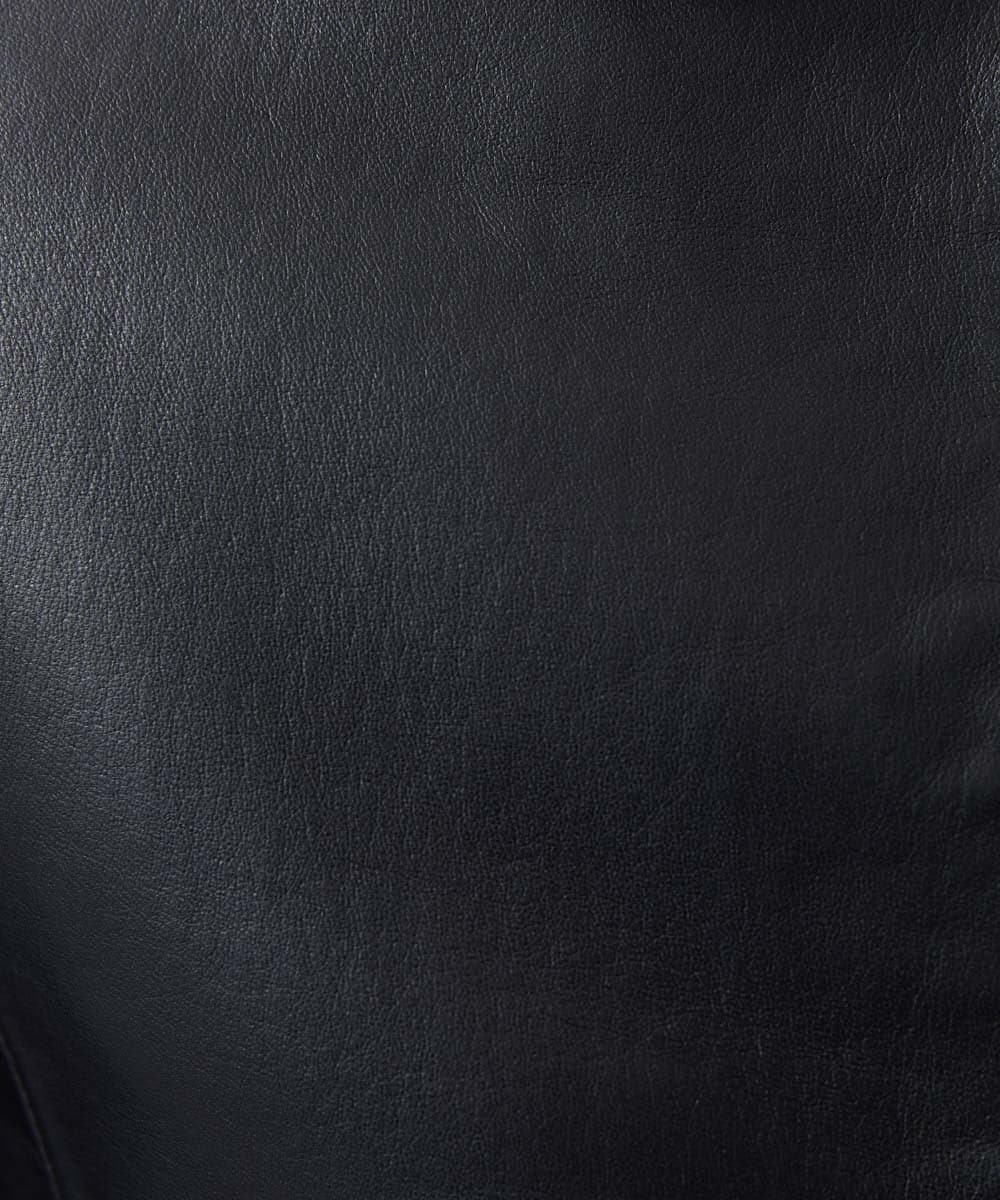 MNWDA01790 MICHEL KLEIN HOMME(ミッシェルクラン オム) ラムレザーブルゾン ブラック