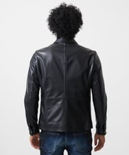 MNWDA01790 MICHEL KLEIN HOMME(ミッシェルクラン オム) ラムレザーブルゾン ブラック