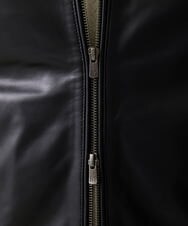 MNWDV50690 MICHEL KLEIN HOMME(ミッシェルクラン オム) ラムレザーブルゾン ブラック