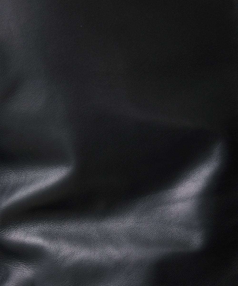 MNWDV50690 MICHEL KLEIN HOMME(ミッシェルクラン オム) ラムレザーブルゾン ブラック
