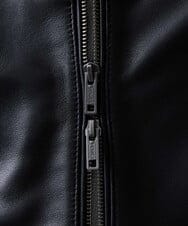 MNWJS01690 MICHEL KLEIN HOMME(ミッシェルクラン オム) シングルライダースレザーブルゾン ブラック