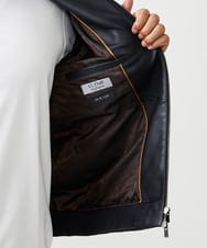 MNWVD51200 MICHEL KLEIN HOMME(ミッシェルクラン オム) ラムレザーMA-1型ブルゾン ブラック