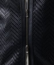 MNWVD51200 MICHEL KLEIN HOMME(ミッシェルクラン オム) ラムレザーMA-1型ブルゾン ブラック