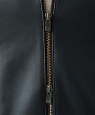 MNWVI01130 MICHEL KLEIN HOMME(ミッシェルクラン オム) レザーライダースブルゾン ブラック