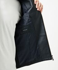MNWVI01130 MICHEL KLEIN HOMME(ミッシェルクラン オム) レザーライダースブルゾン ブラック