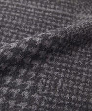 MO3AA51160 MICHEL KLEIN HOMME(ミッシェルクラン オム) グレンチェック柄ウールマフラー ダークグレー