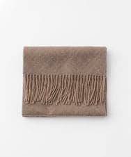 MO3AF50200 MICHEL KLEIN HOMME(ミッシェルクラン オム) バイアスチェック柄カシミヤマフラー ベージュ