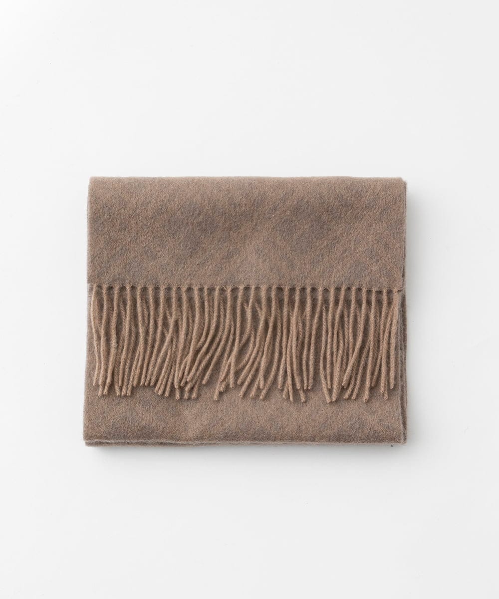 MO3AF50200 MICHEL KLEIN HOMME(ミッシェルクラン オム) バイアスチェック柄カシミヤマフラー ベージュ