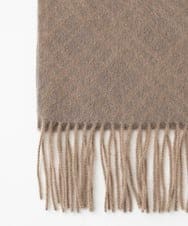 MO3AF50200 MICHEL KLEIN HOMME(ミッシェルクラン オム) バイアスチェック柄カシミヤマフラー ベージュ