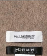 MO3AF50200 MICHEL KLEIN HOMME(ミッシェルクラン オム) バイアスチェック柄カシミヤマフラー ベージュ