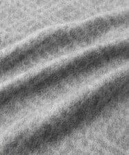 MO3AF50200 MICHEL KLEIN HOMME(ミッシェルクラン オム) バイアスチェック柄カシミヤマフラー グレー