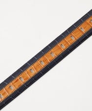 MO4GF50160 MICHEL KLEIN HOMME(ミッシェルクラン オム) クロコパッチ　ワイドピンベルト ネイビー
