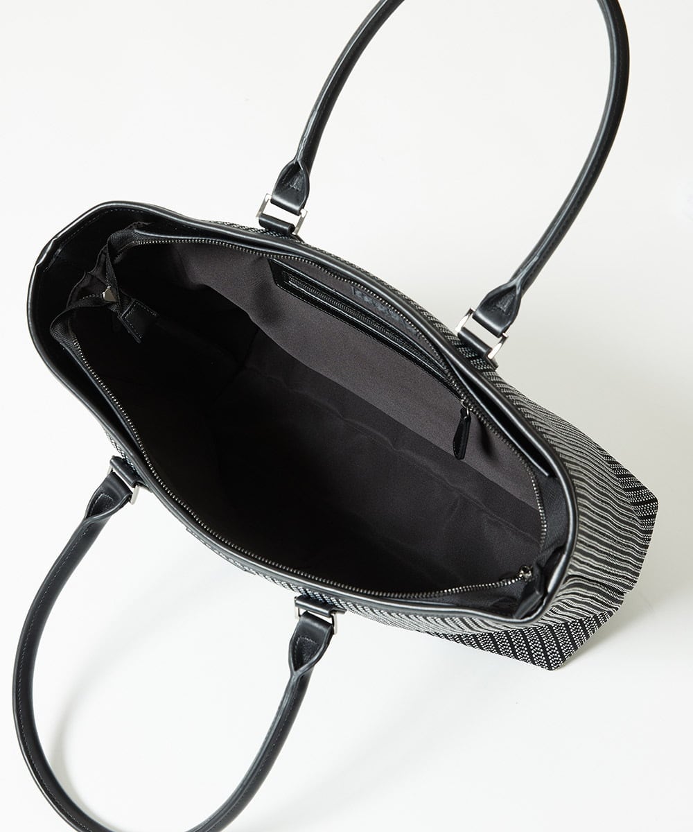 MO5AD52300 MICHEL KLEIN HOMME(ミッシェルクラン オム) へリンボンニットトートバッグ ライトグレー