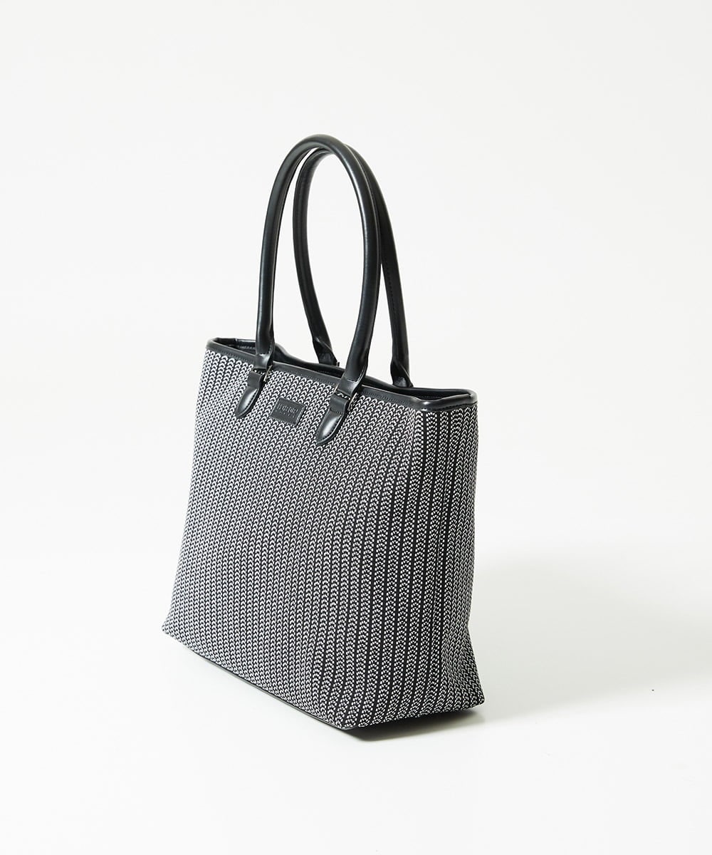 MO5AD52300 MICHEL KLEIN HOMME(ミッシェルクラン オム) へリンボンニットトートバッグ ライトグレー