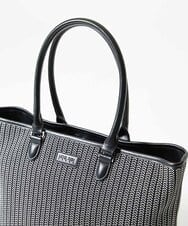 MO5AD52300 MICHEL KLEIN HOMME(ミッシェルクラン オム) へリンボンニットトートバッグ ライトグレー