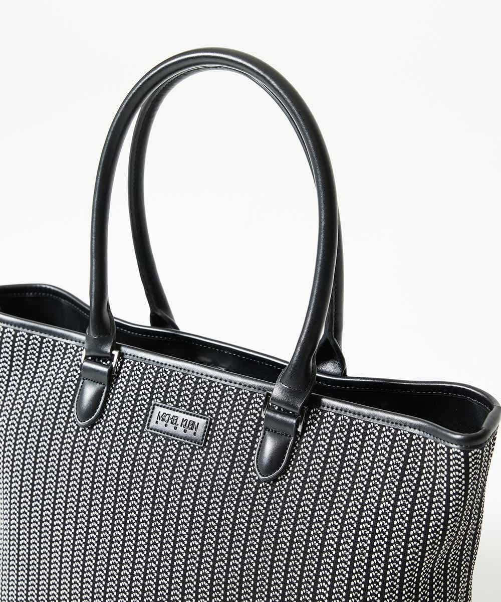 MO5AD52300 MICHEL KLEIN HOMME(ミッシェルクラン オム) へリンボンニットトートバッグ ライトグレー
