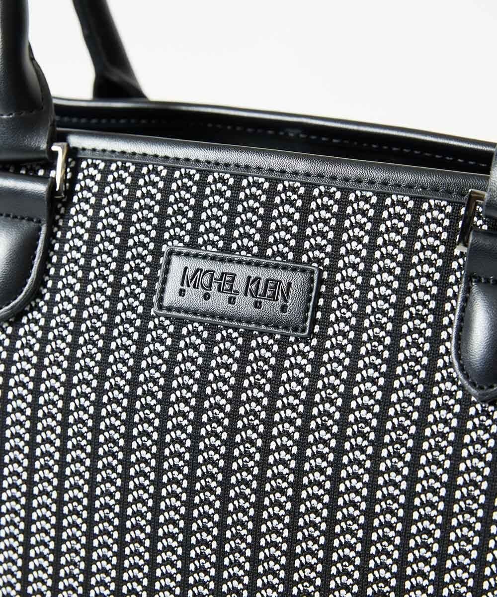 MO5AD52300 MICHEL KLEIN HOMME(ミッシェルクラン オム) へリンボンニットトートバッグ ライトグレー