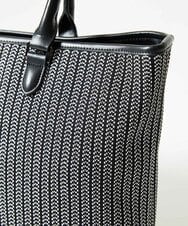 MO5AD52300 MICHEL KLEIN HOMME(ミッシェルクラン オム) へリンボンニットトートバッグ ライトグレー