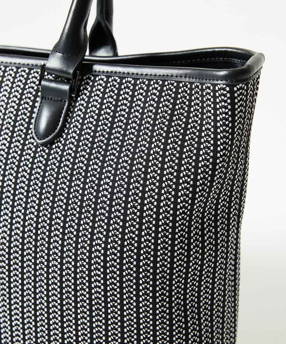 MO5AD52300 MICHEL KLEIN HOMME(ミッシェルクラン オム) へリンボンニットトートバッグ ライトグレー