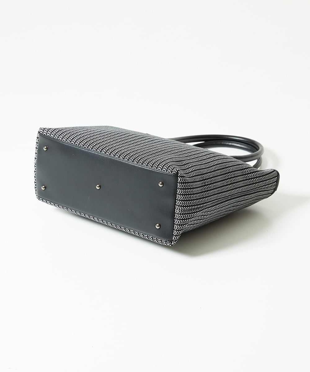 MO5AD52300 MICHEL KLEIN HOMME(ミッシェルクラン オム) へリンボンニットトートバッグ ライトグレー