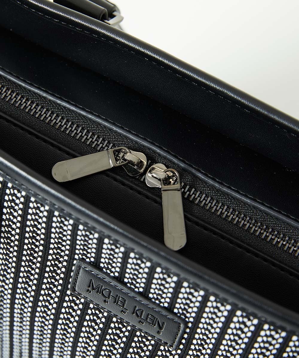 MO5AD52300 MICHEL KLEIN HOMME(ミッシェルクラン オム) へリンボンニットトートバッグ ライトグレー
