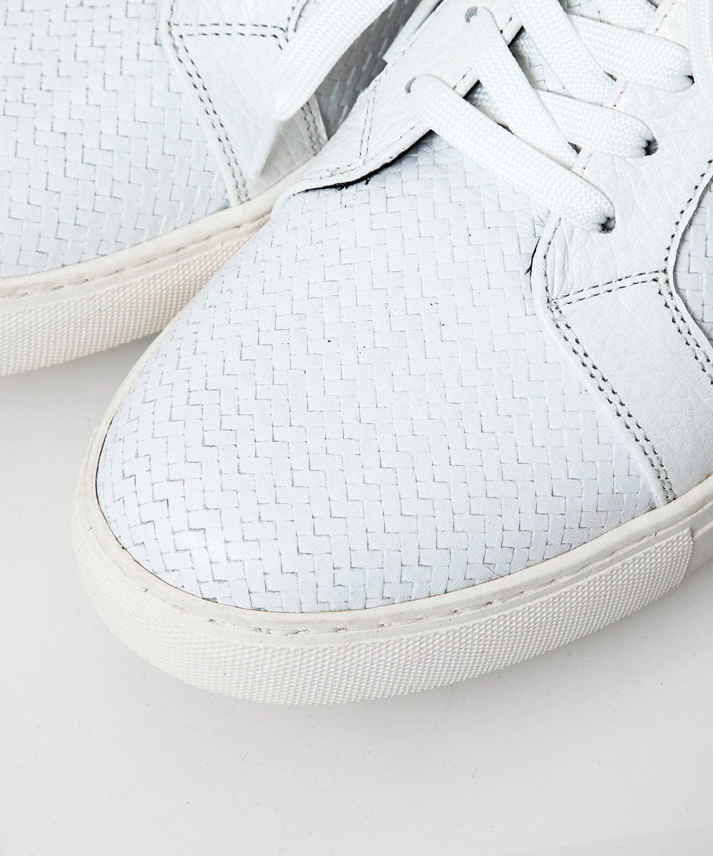 MO6AC50290 MICHEL KLEIN HOMME(ミッシェルクラン オム) 《日本製》エンボス加工レザーシューズ ホワイト