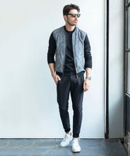MO6AC50290 MICHEL KLEIN HOMME(ミッシェルクラン オム) 《日本製》エンボス加工レザーシューズ ホワイト