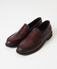 MO6AD50360 MICHEL KLEIN HOMME(ミッシェルクラン オム) カーボンクロス綾織柄ローファー パープル