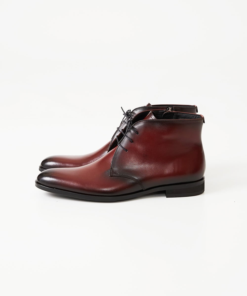 MO6AD52400 MICHEL KLEIN HOMME(ミッシェルクラン オム) サイドジップチャッカーブーツ パープル