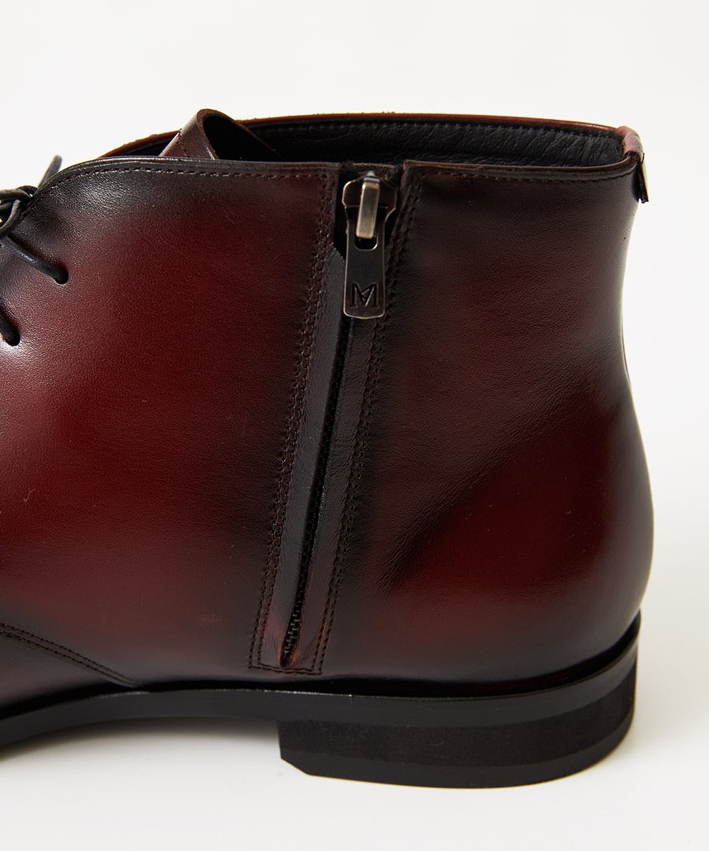 MO6AD52400 MICHEL KLEIN HOMME(ミッシェルクラン オム) サイドジップチャッカーブーツ パープル