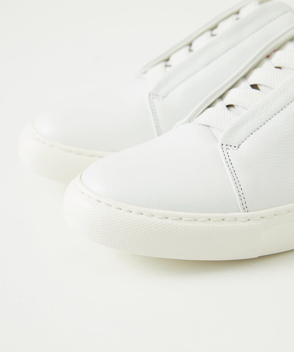 MO6GF50360 MICHEL KLEIN HOMME(ミッシェルクラン オム) スリッポン　レザースニーカー ホワイト