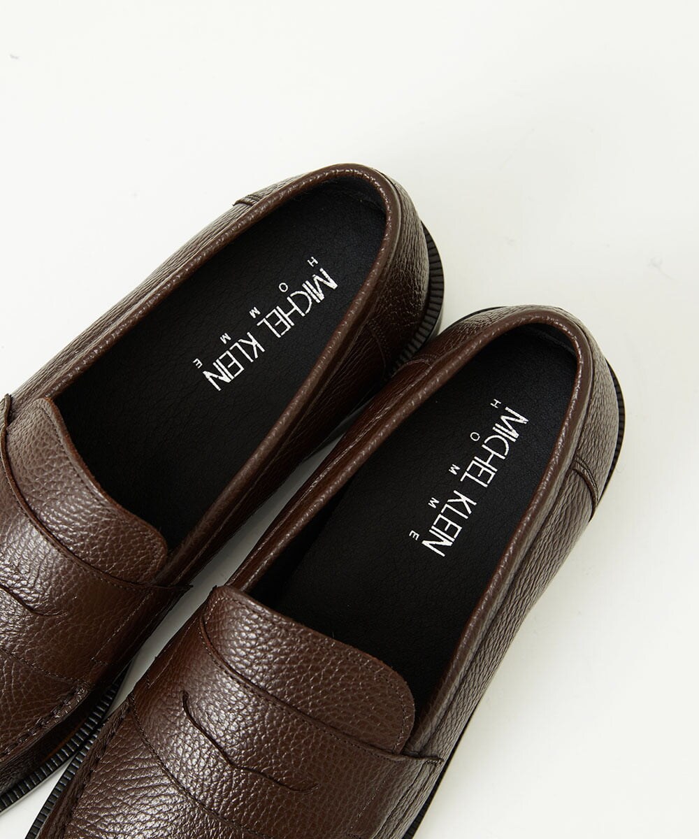 MO6GF51400 MICHEL KLEIN HOMME(ミッシェルクラン オム) レザーローファー ブラウン