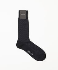 MO8TC50029 MICHEL KLEIN HOMME(ミッシェルクラン オム) シェブロン柄クルーソックス ブラック