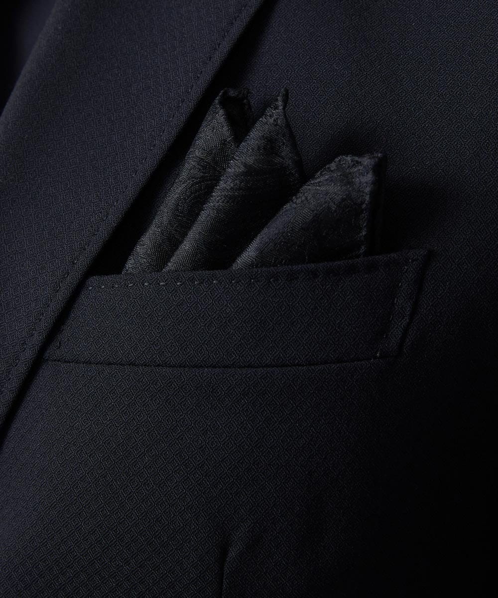 MO9TF50060 MICHEL KLEIN HOMME(ミッシェルクラン オム) ポケットチーフ ブラック